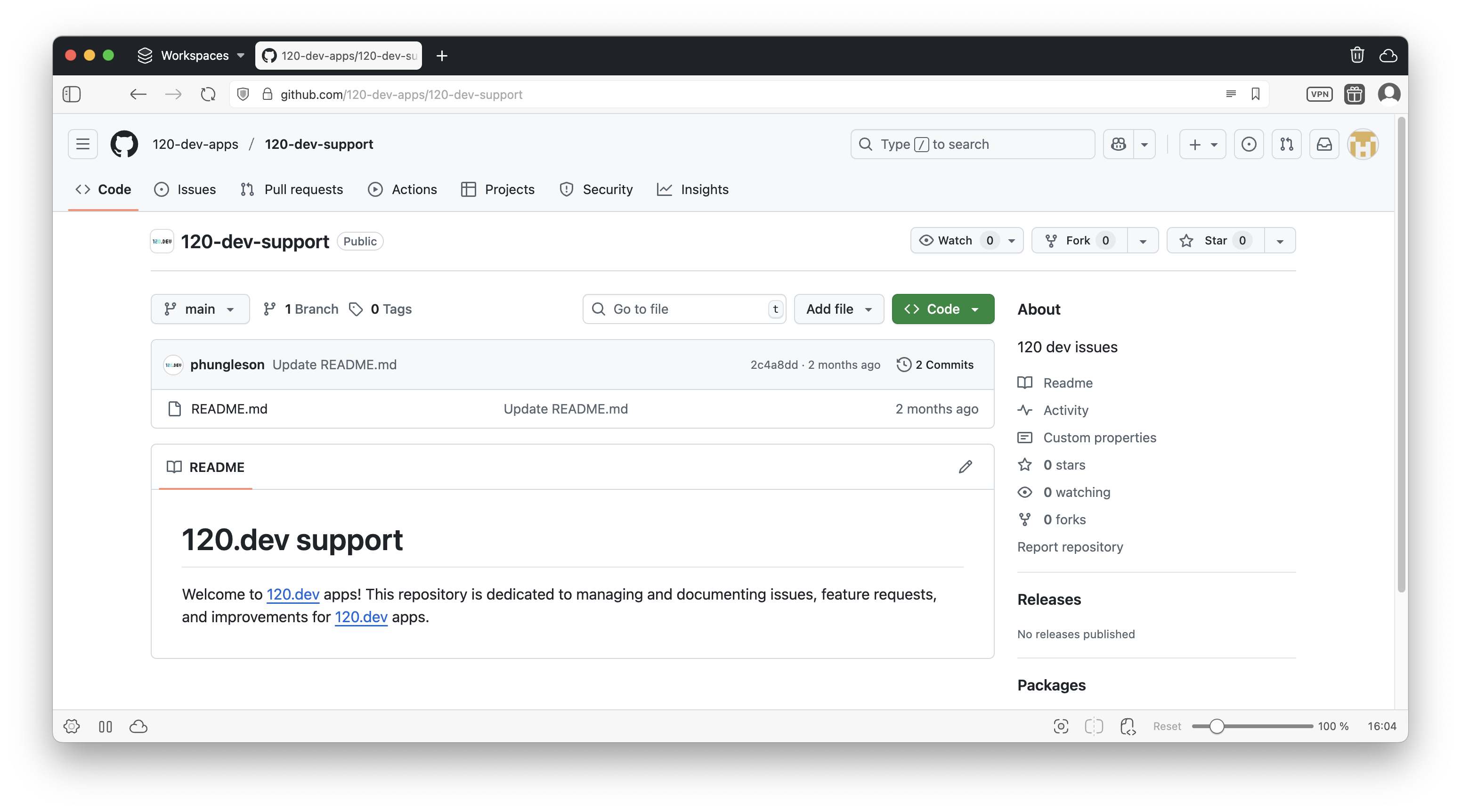 Github Support Channel